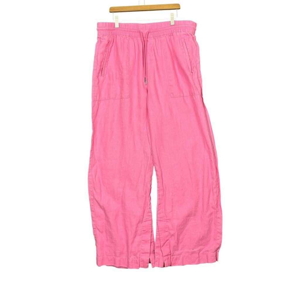 Athleta Wide Leg Pull-On Pants in Pink